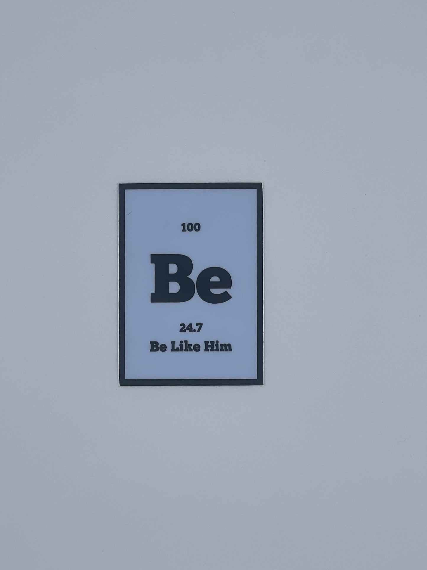 blue sticker