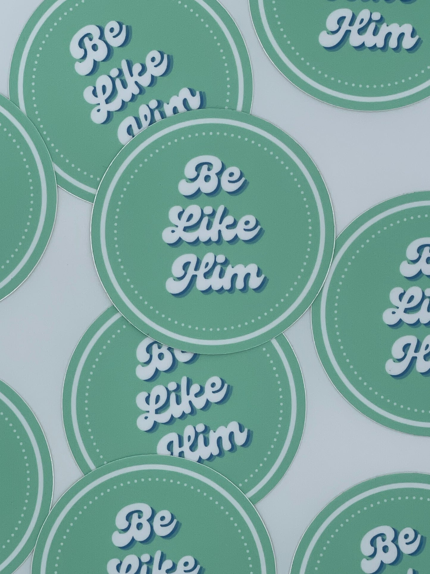 green circle sticker group