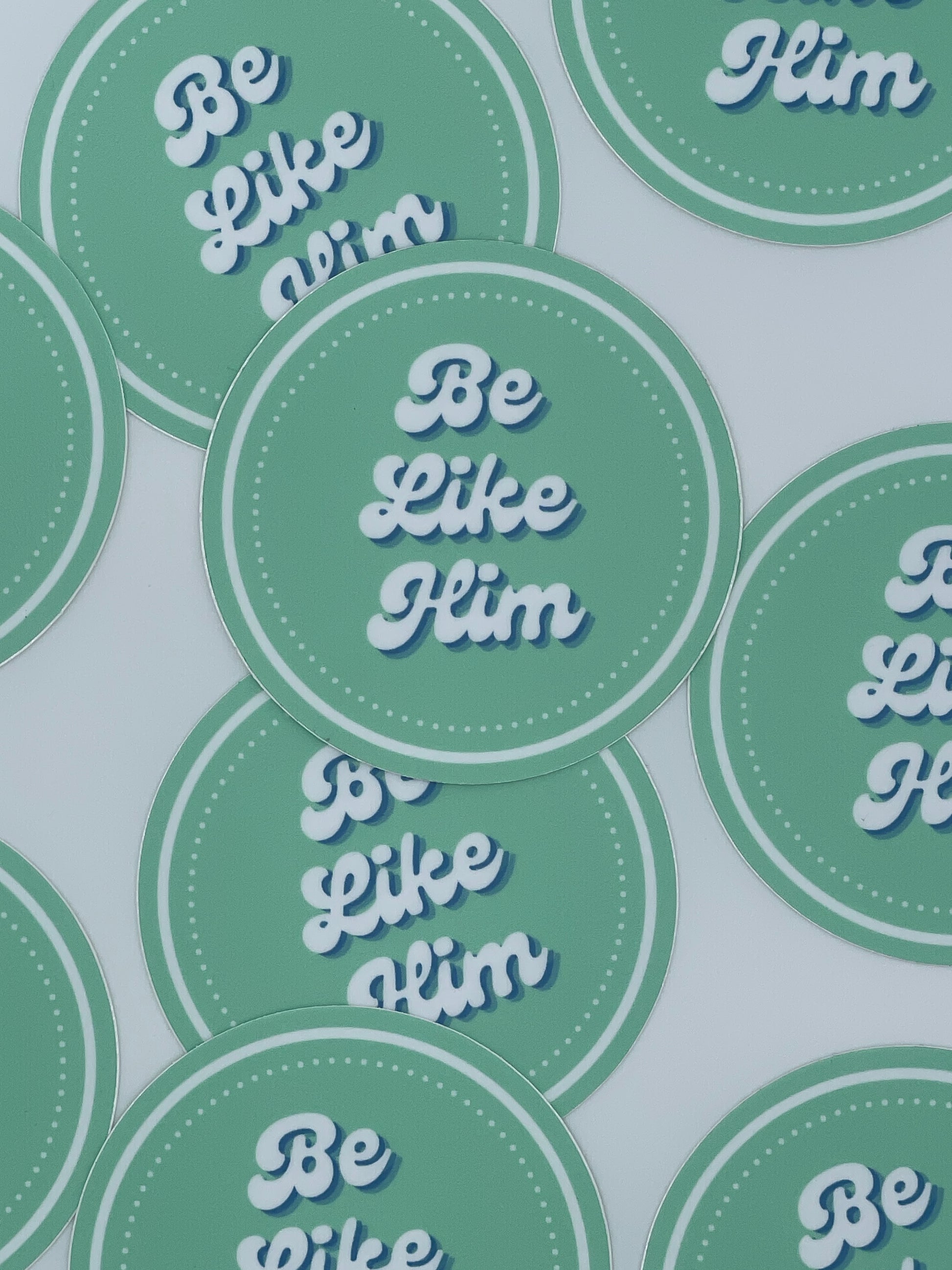 green circle sticker group