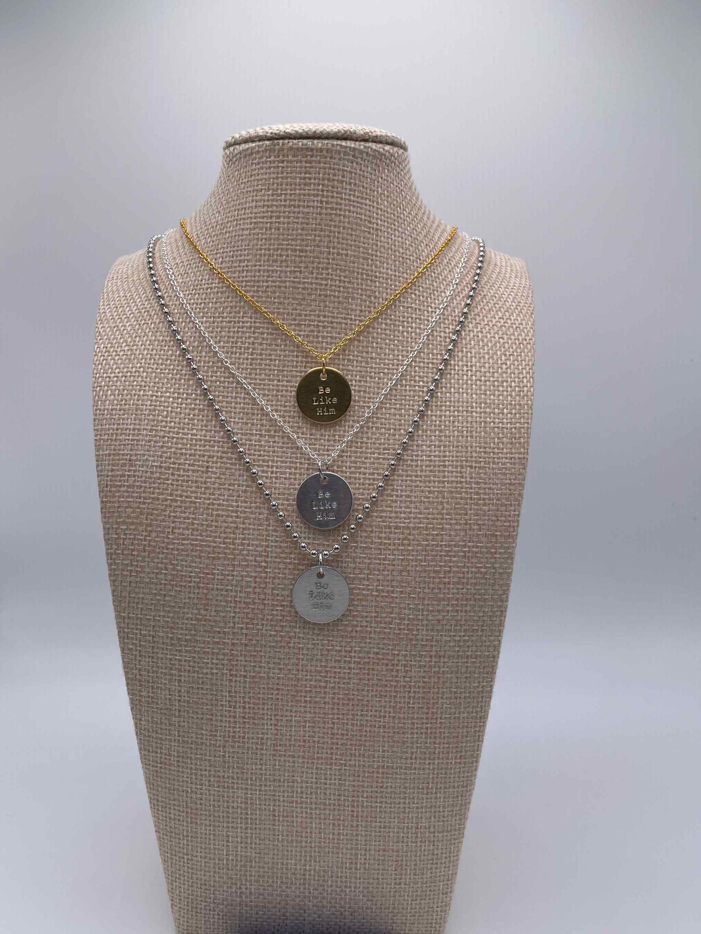 Be Like Him™ Hand-stamped Charm + Necklace