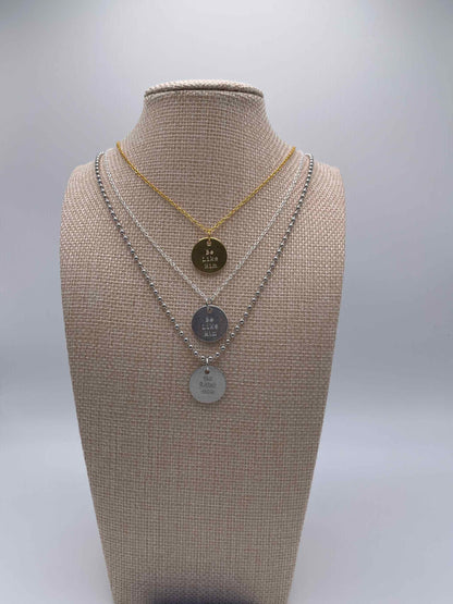 Be Like Him™ Hand-stamped Charm + Necklace