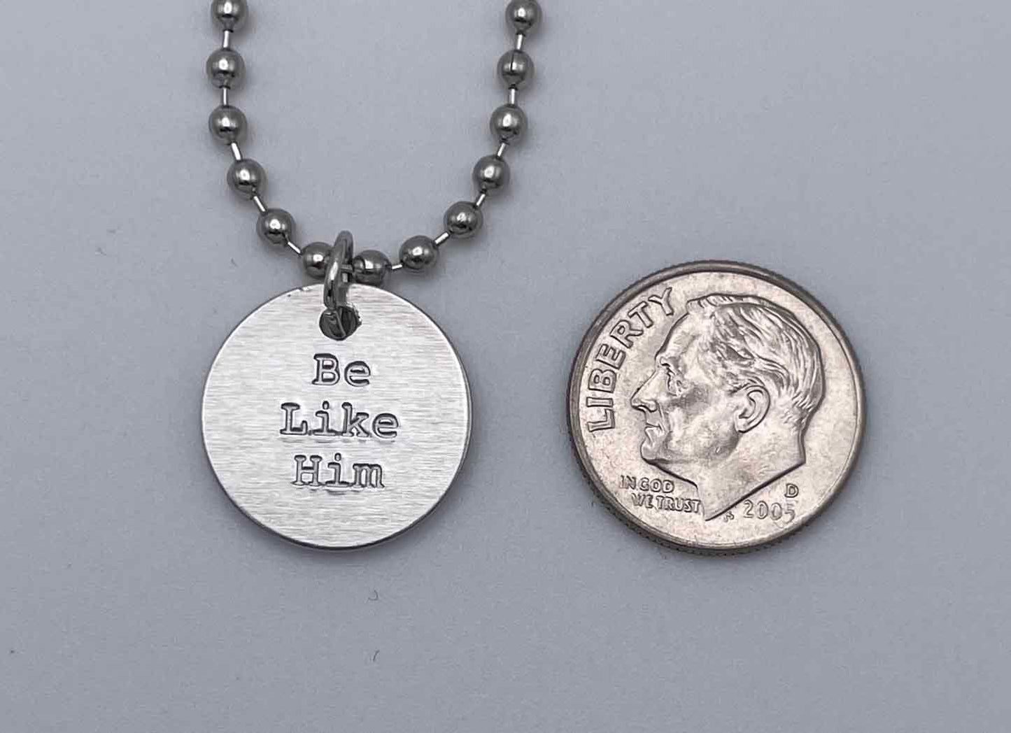 Be Like Him™ Hand-stamped Charm + Necklace