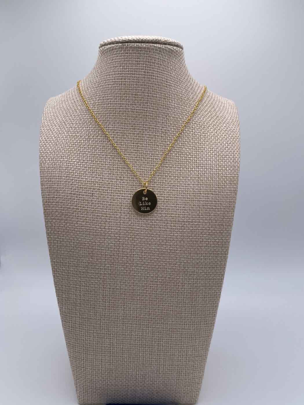 Be Like Him™ Hand-stamped Charm + Necklace