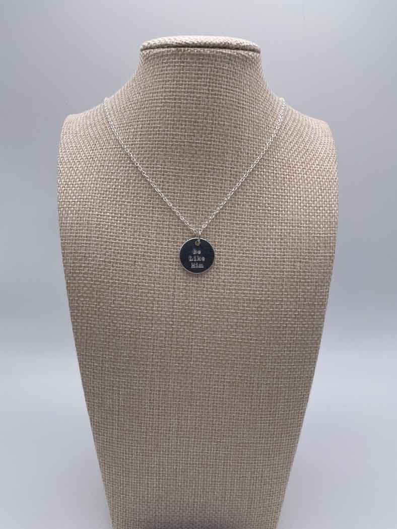 Be Like Him™ Hand-stamped Charm + Necklace